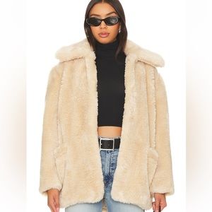 NWOT FP Faux Fur / Teddy Peacoat